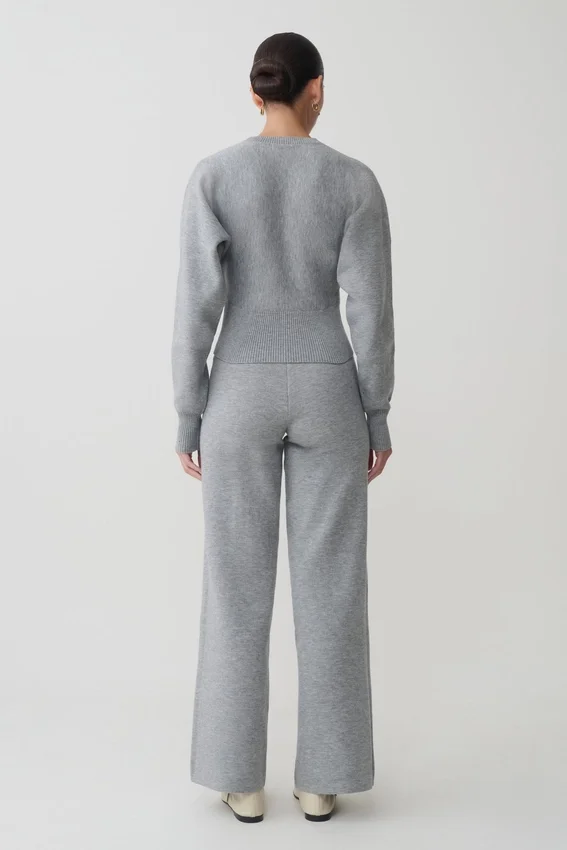 Kerrymae Straight Leg Knit Pants – Grey Marle Kerrymae Straight Leg Knit Pants – Grey Marle
