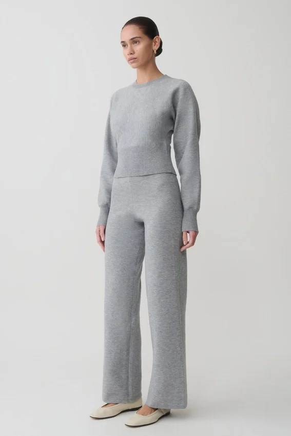 Kerrymae Straight Leg Knit Pants – Grey Marle Kerrymae Straight Leg Knit Pants – Grey Marle