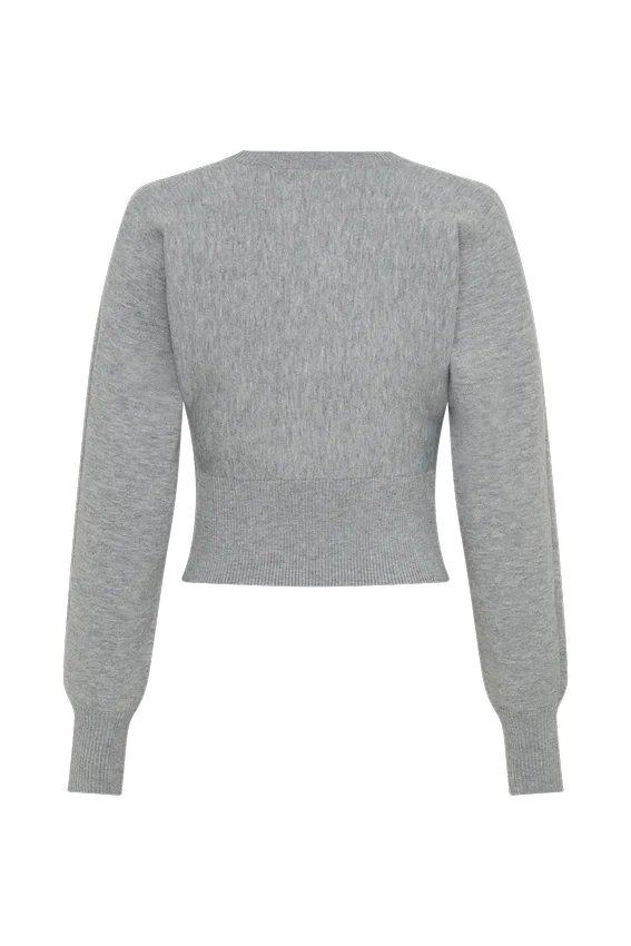 Ciaralee Cinched Waist Jumper – Grey Marle Ciaralee Cinched Waist Jumper – Grey Marle
