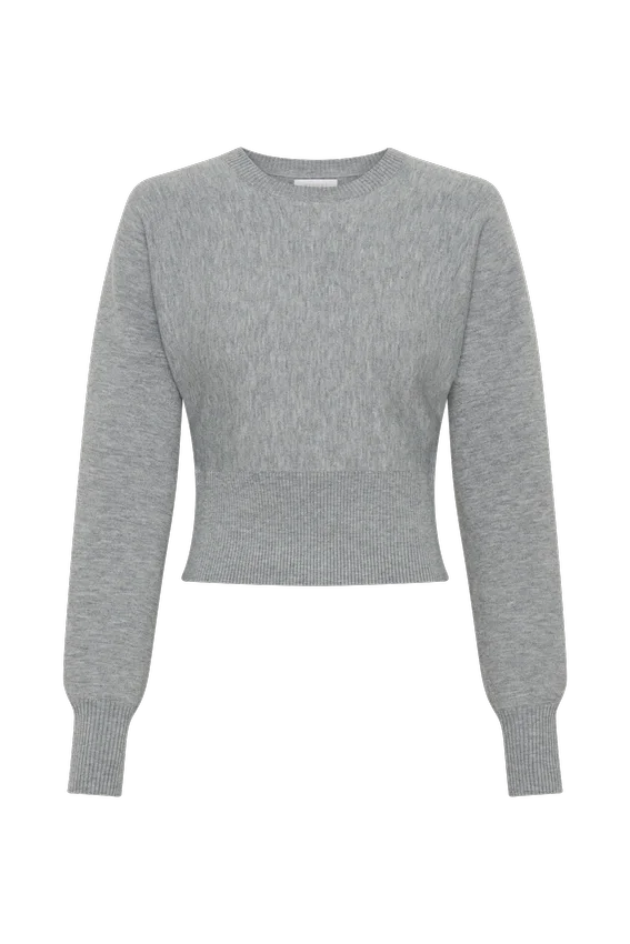 Ciaralee Cinched Waist Jumper – Grey Marle Ciaralee Cinched Waist Jumper – Grey Marle