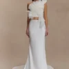 Clara Fishtail Maxi Skirt – White