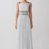 Clarisse Pleated Maxi Dress – Polka Dot