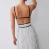 Clarisse Pleated Maxi Dress – Polka Dot