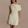 Daisie Chiffon Mini Dress – Lemon