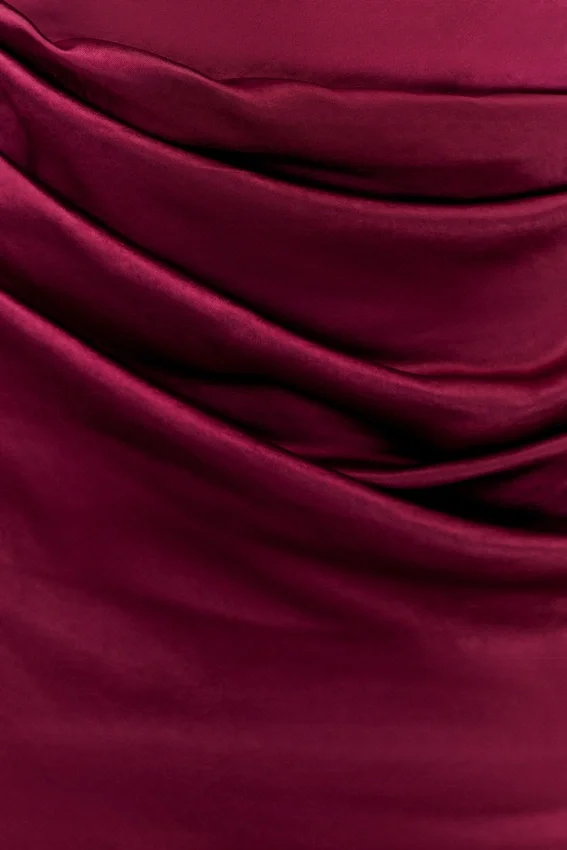 Dalia Off Shoulder Satin Maxi Dress – Mahogany Dalia Off Shoulder Satin Maxi Dress – Mahogany