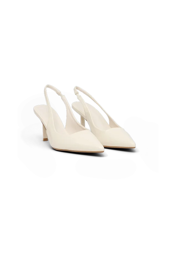 Dasha Patent Sling Back Heels – Ivory Dasha Patent Sling Back Heels – Ivory