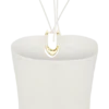 Dimitri Knit Halter Top With Hardware – Ivory