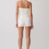 Dimitri Mini Knit Shorts With Belt – Ivory