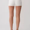 Dimitri Mini Knit Shorts With Belt – Ivory