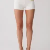 Dimitri Mini Knit Shorts With Belt – Ivory