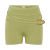 Dimitri Mini Knit Shorts With Belt – Light Olive