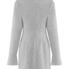 Dorian Fitted Shirt Mini Dress – Charcoal Marle