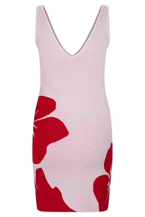 Dorothy Knit Print Mini Dress – Red Deco Fleur Print Dorothy Knit Print Mini Dress – Red Deco Fleur Print