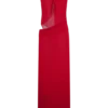 Edwina Knotted Mesh Maxi Dress – Red