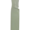 Edwina Knotted Mesh Maxi Dress – Sage