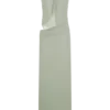 Edwina Knotted Mesh Maxi Dress – Sage