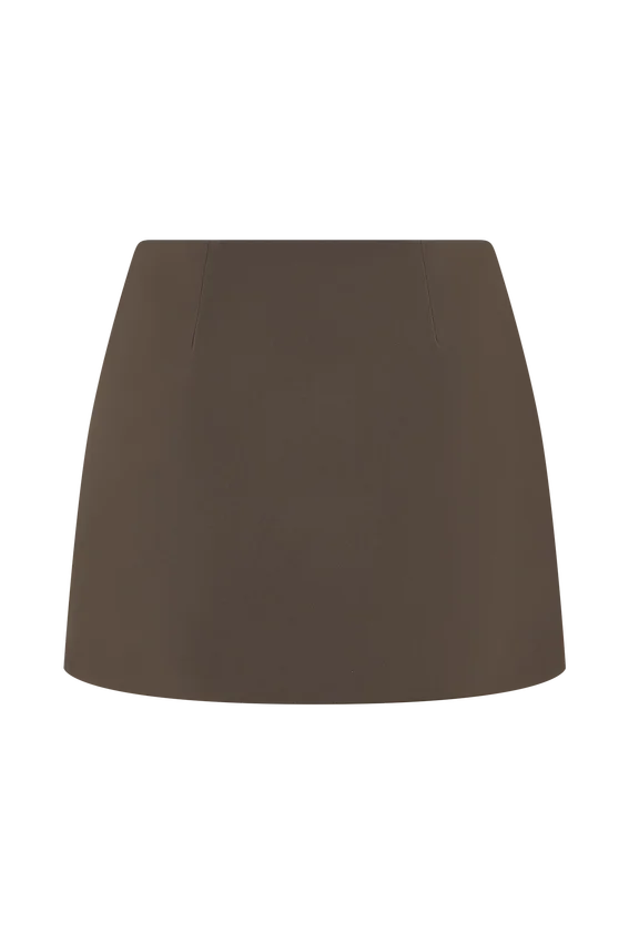 Effy Suiting Mini Skirt – Cacao Brown Effy Suiting Mini Skirt – Cacao Brown