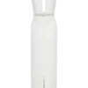 Elan Stretch Crepe Maxi Dress – White