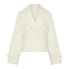 Elara Cropped Collared Jacket – Ivory Elara Cropped Collared Jacket – Ivory