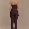 Elodie Ribbed Knit Pants – Chocolate Elodie Ribbed Knit Pants – Chocolate