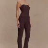 Elodie Ribbed Knit Pants – Chocolate Elodie Ribbed Knit Pants – Chocolate