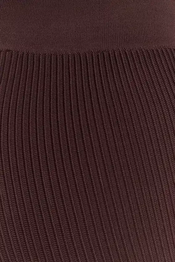 Elodie Ribbed Knit Pants – Chocolate Elodie Ribbed Knit Pants – Chocolate