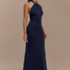 Elyna Slinky Halter Maxi Dress – Navy Elyna Slinky Halter Maxi Dress – Navy