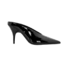 Emerson Patent Faux Leather Point Heel – Black