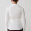 Eugenia Wrap Cotton Shirt – White