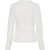Eugenia Wrap Cotton Shirt – White