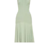 Evelyn Shirred Chiffon Maxi Dress – Sage