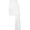 Evianna Strapless Gathered Mini Dress – White Evianna Strapless Gathered Mini Dress – White