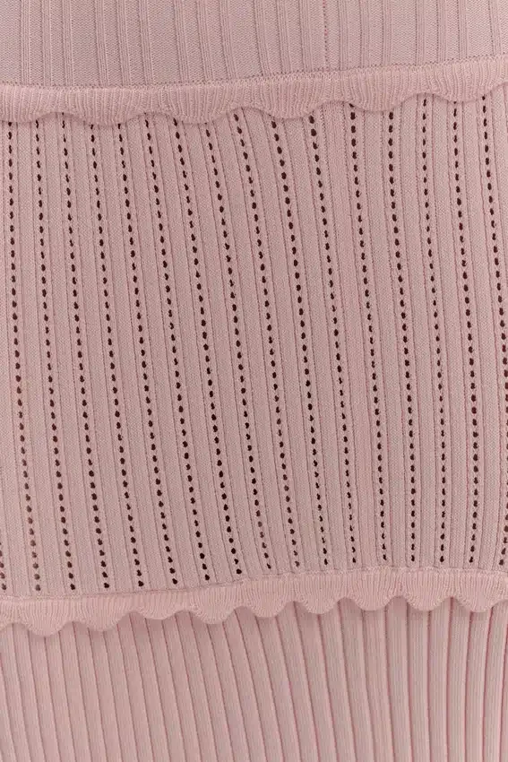 Finley Pointelle Knit Maxi Dress – Baby Pink Finley Pointelle Knit Maxi Dress – Baby Pink