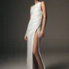 Francine One Shoulder Maxi Dress – Ivory