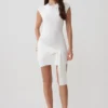 Freida Knit Mini Dress With Sash – Ivory