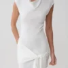 Freida Knit Mini Dress With Sash – Ivory