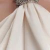 Freja Halter Maxi Dress With Hardware – Blush Ivory