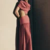 Georgina Chiffon Midi Dress – Burnt Rose