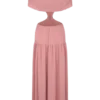 Georgina Chiffon Midi Dress – Burnt Rose