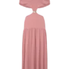 Georgina Chiffon Midi Dress – Burnt Rose