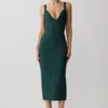 Gia Bandage Knit Midi Dress – Teal