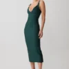 Gia Bandage Knit Midi Dress – Teal