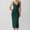 Gia Bandage Knit Midi Dress – Teal