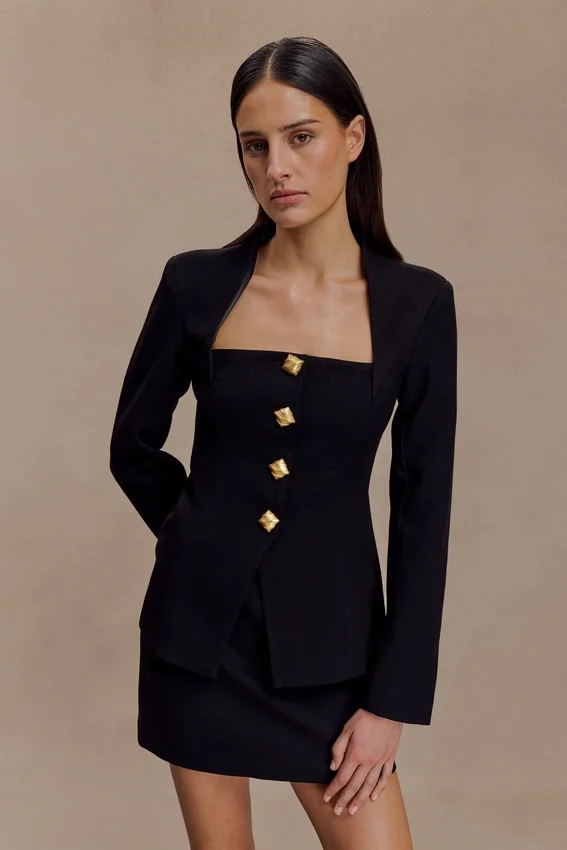 Gina Suiting Mini Skirt – Black Gina Suiting Mini Skirt – Black