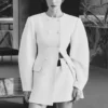 Gina Suiting Mini Skirt – Ivory