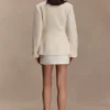 Gina Suiting Mini Skirt – Ivory