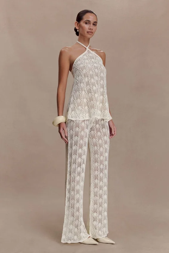Glinda Crochet Pants – Ivory Glinda Crochet Pants – Ivory