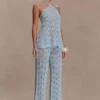 Glinda Crochet Pants – Light Blue