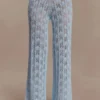 Glinda Crochet Pants – Light Blue