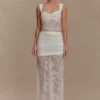 Guinevere Lace And Mesh Top – Ivory Guinevere Lace And Mesh Top – Ivory